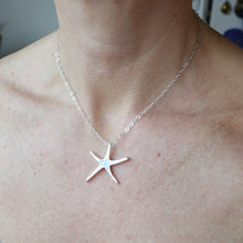 Load image into Gallery viewer, Silver Starfish with Silver Chain