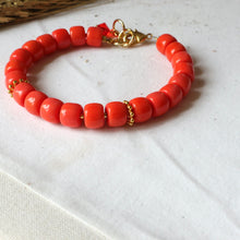 Load image into Gallery viewer, Orange Beaded Bracelet