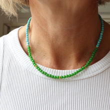Load image into Gallery viewer, Green Beaded Necklace