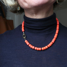 Load image into Gallery viewer, Orange Beaded Necklace