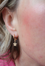 Load image into Gallery viewer, Star Hoop Earrings