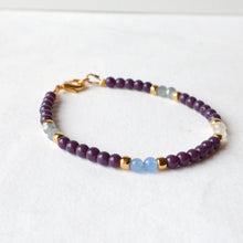 Load image into Gallery viewer, Purple Beaded Bracelet