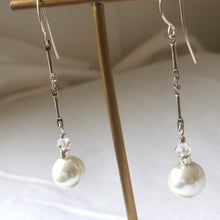 Load image into Gallery viewer, Pearl Chain Earrings