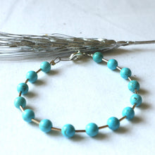 Load image into Gallery viewer, Turquoise Ball Bracelet