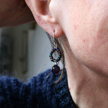 Load image into Gallery viewer, Amethyst Beaded Earrings