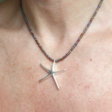 Load image into Gallery viewer, Starfish silver necklace 