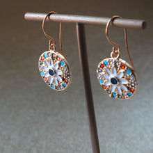 Load image into Gallery viewer, White Enamel Earrings