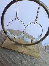 Load image into Gallery viewer, Aquamarine March birthstone earrings 