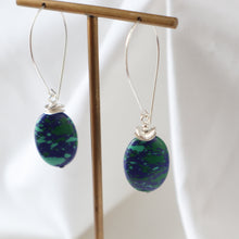 Load image into Gallery viewer, Deep Blue Mosaic Earrings
