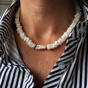 Shell White Necklace