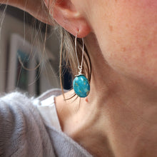 Load image into Gallery viewer, Blue Mosaic Earrings