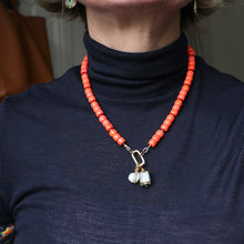 Load image into Gallery viewer, Orange Beaded Necklace