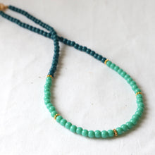 Load image into Gallery viewer, Blue Beaded Necklace