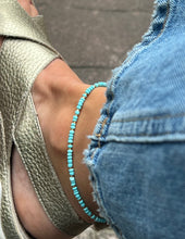 Load image into Gallery viewer, Turquoise  Bead Anklet