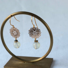 Load image into Gallery viewer, Opalite Filigree Earrings