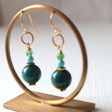 Load image into Gallery viewer, Green Goddess Earrings