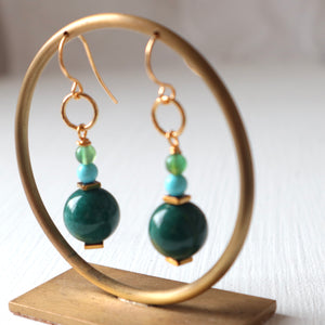 Green Goddess Earrings