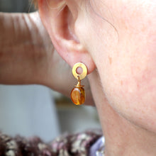 Load image into Gallery viewer, Golden Orb Earrings
