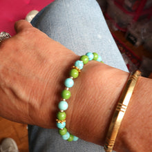 Load image into Gallery viewer, Green &amp; Turquoise Bracelet