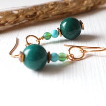 Load image into Gallery viewer, Green Goddess Earrings