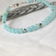 Load image into Gallery viewer, Blue Gemstone Bracelet