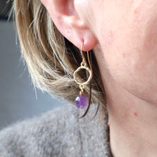Load image into Gallery viewer, Amethyst Drop Earrings