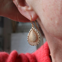Load image into Gallery viewer, Gold Filigree Earrings