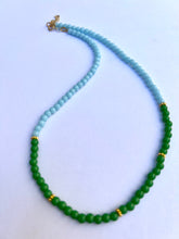 Load image into Gallery viewer, Green Beaded Necklace