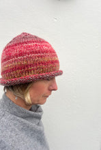 Load image into Gallery viewer, Handknit Red Toned Beanie