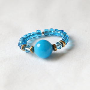Blue Crystal ring
