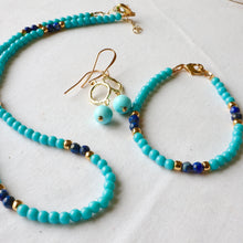 Load image into Gallery viewer, Lapis and Turquoise Bracelet