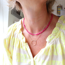 Load image into Gallery viewer, Pink Seed Bead Necklace