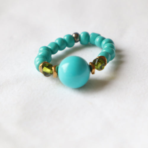 Turquoise Howlite Ring