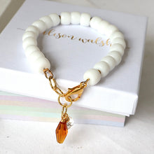 Load image into Gallery viewer, White Beaded Bracelet