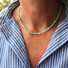 Load image into Gallery viewer, Pearl and Turquoise Necklace