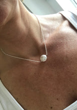 Load image into Gallery viewer, handmade pearl and silver irish chain