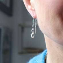 Load image into Gallery viewer, Crystal Threader Earrings