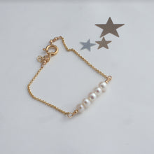 Load image into Gallery viewer, seed freshester pearl gold handmade bracelet