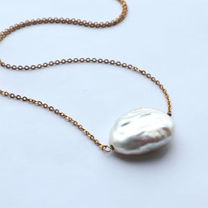 freshwater organic gold plated chain
