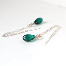 Load image into Gallery viewer, Crystal Threader Earrings