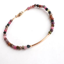 Load image into Gallery viewer, tourmaline coloured handmade irish bracelet