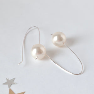 Pearl and Silver earrings