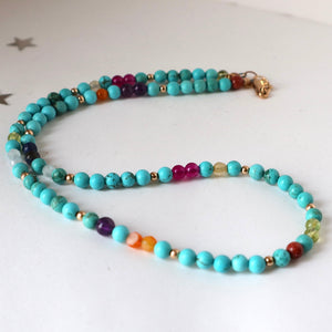 turquoise chakra necklace