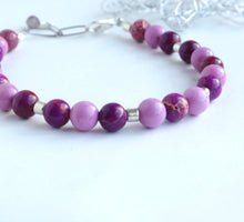 Load image into Gallery viewer, Purple magnesite Bracelet