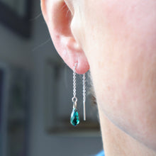 Load image into Gallery viewer, Crystal Threader Earrings