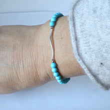 Load image into Gallery viewer, turquoise sterling silver bracelet