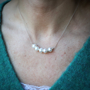 Pearl and Sterling Silver Necklace