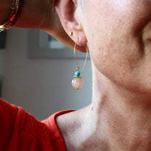 Load image into Gallery viewer, Duo Gemstone Earrings