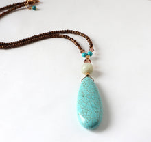 Load image into Gallery viewer, Irish turquoise necklace